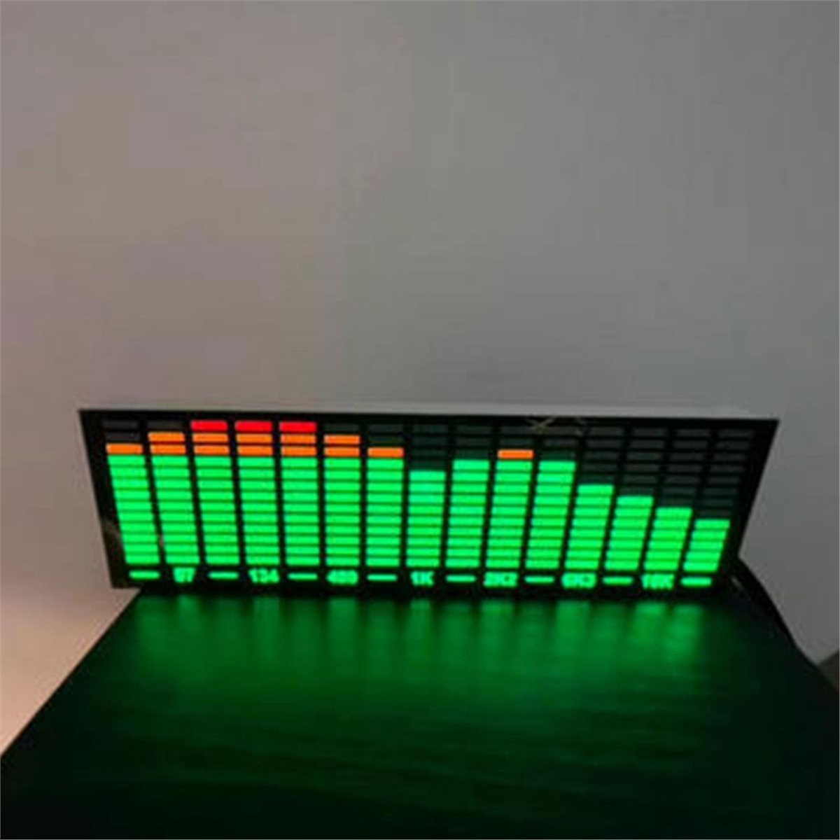 Audio With Music - ミュージックスペクトラムLEDピックアップ、音声制御リズムアナライザー、ライトディスプレイ、オーディオレベルインジケーター、VUメーター、雰囲気ランプAに適合します。
