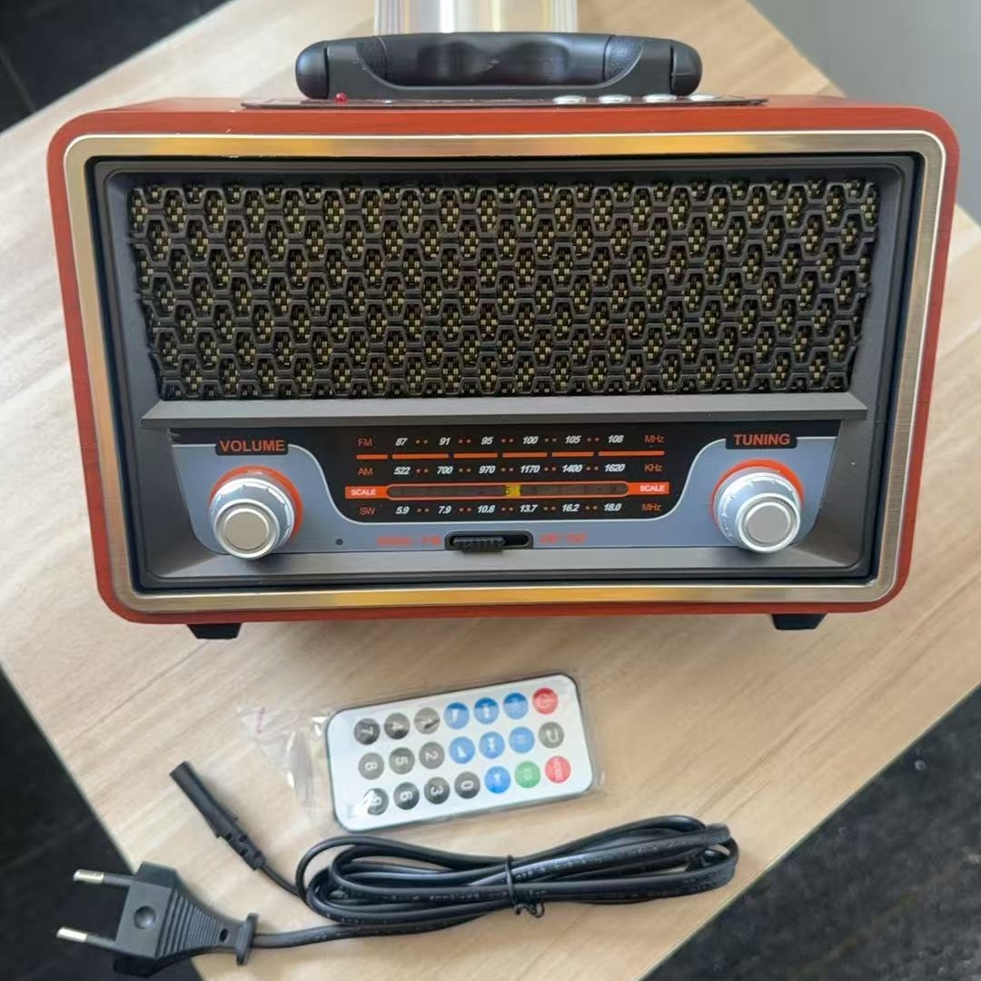 Apple Music Audio Quality - 高品質木製ポータブルラジオミュージックプレーヤー AM/FM/SW 多機能Bluetoothスピーカー サブウーファー搭載 カードオーディオ対応