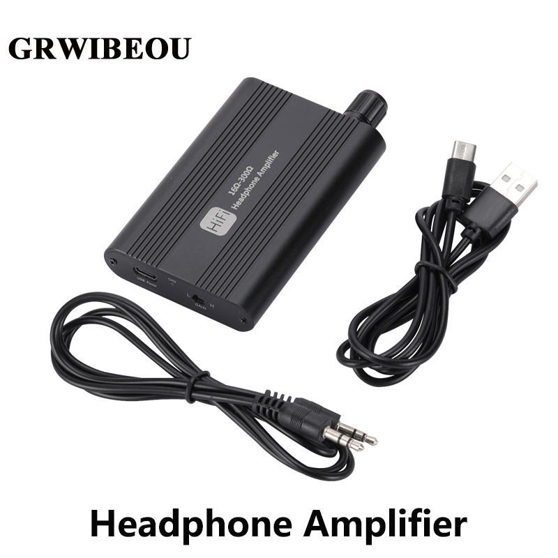Audio Without Music - GRWIBEOU 16-300 オーム HiFi ヘッドフォンイヤホンアンプ 3.5