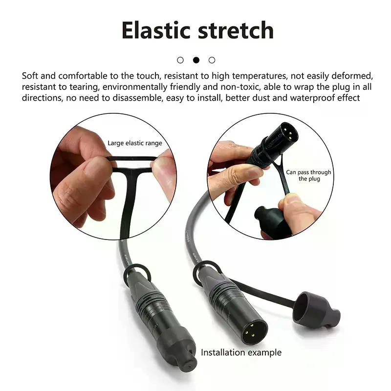 Audio Music Network - 2 個オーディオ電源ネットワークプラグダストカバーシリコン防水保護フレキシブルキャップ音楽機器保護用