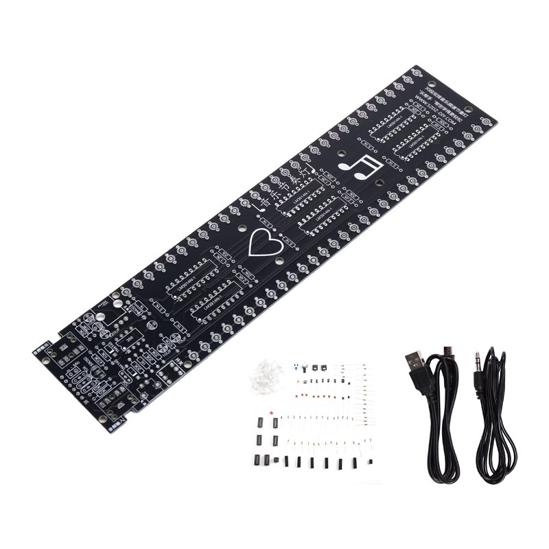 Audio Without Music - CJSD-30 セクション DIY LED オーディオレベルインジケーターライト 音楽スペクトルディスプレイ