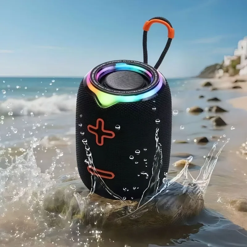 Apple Music Audio Quality - ミニポータブル防水スピーカーサイクリング Bluetooth ブームボックス RGB ライト付きハイファイステレオ音質 TF