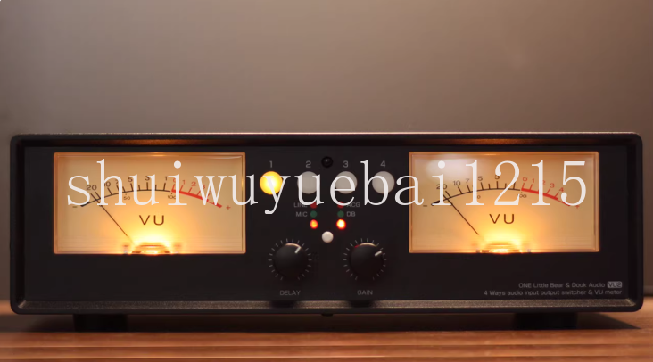 Audio Without Music - VU2 ミュージックレベルメーター アナログ VU メーター、4 イン