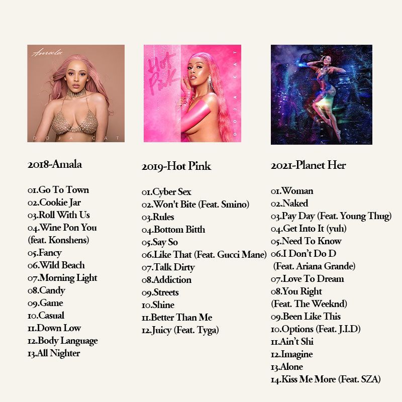 Doja Cat 6CD ミュージックアルバムコレクション、 - Audio With Music のレビューと価格