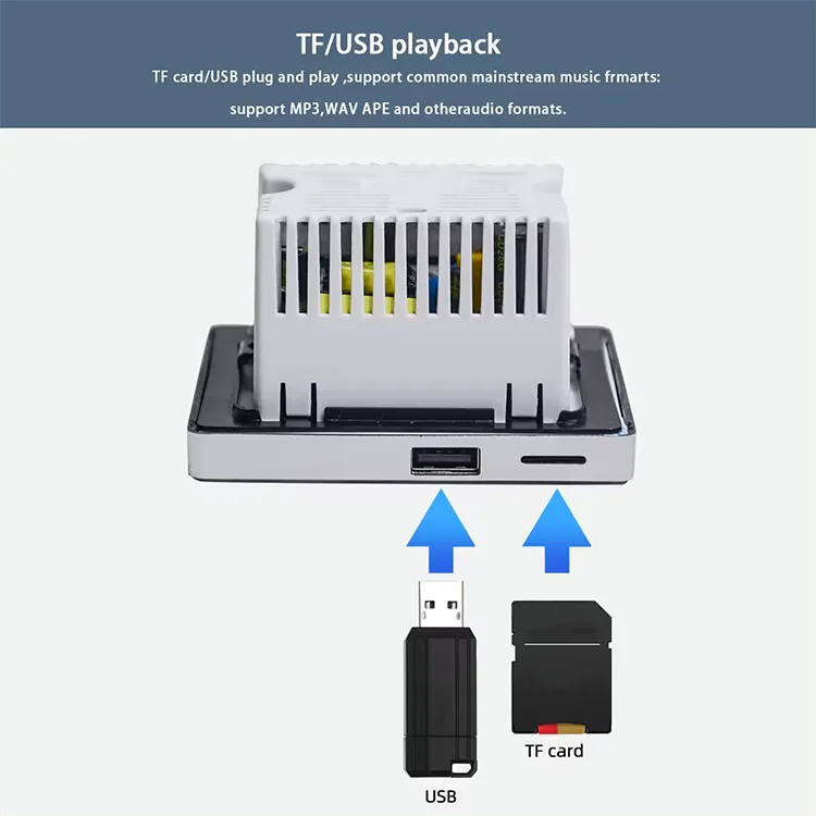 ホーム Bluetooth 壁アンプバックグラウンドミュージ - Audio Music In Background のレビューと価格