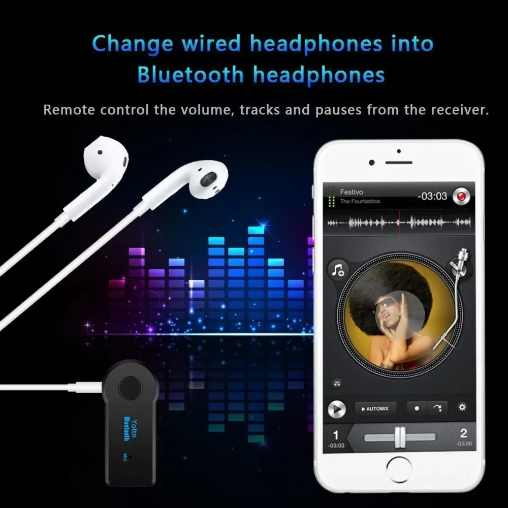 Bluetooth4.2 AUX オーディオステレオ音楽 3 - Audio Without Music のレビューと価格