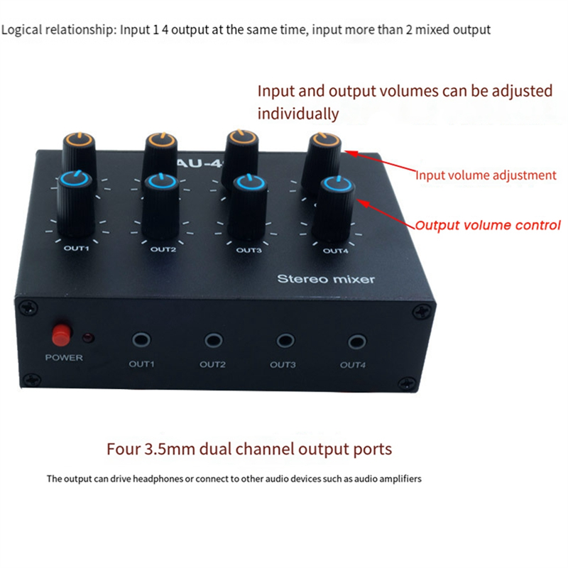 M07K-AU-404 ステレオサウンド 4 マルチ入力出力 - Audio Without Music のレビューと価格