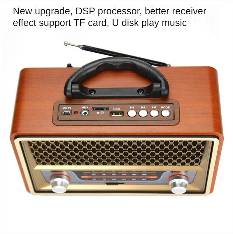 レトロな高品質木製ポータブルラジオミュージックプレーヤー、A - Apple Music Audio Quality のレビューと価格