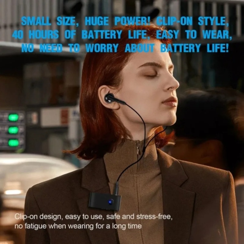 Bluetooth 5.0オーディオレシーバー、有線イヤホン - Audio Without Music のレビューと価格