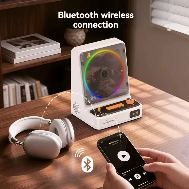 新しい L-CD211 レトロ CD プレーヤーワイヤレス  - Apple Music Audio Quality のレビューと価格