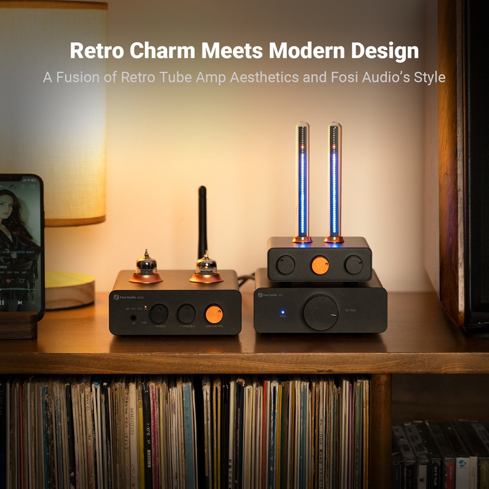 Fosi Audio RGB LEDリズムアンビエントライト - Audio Music Visualizer のレビューと価格