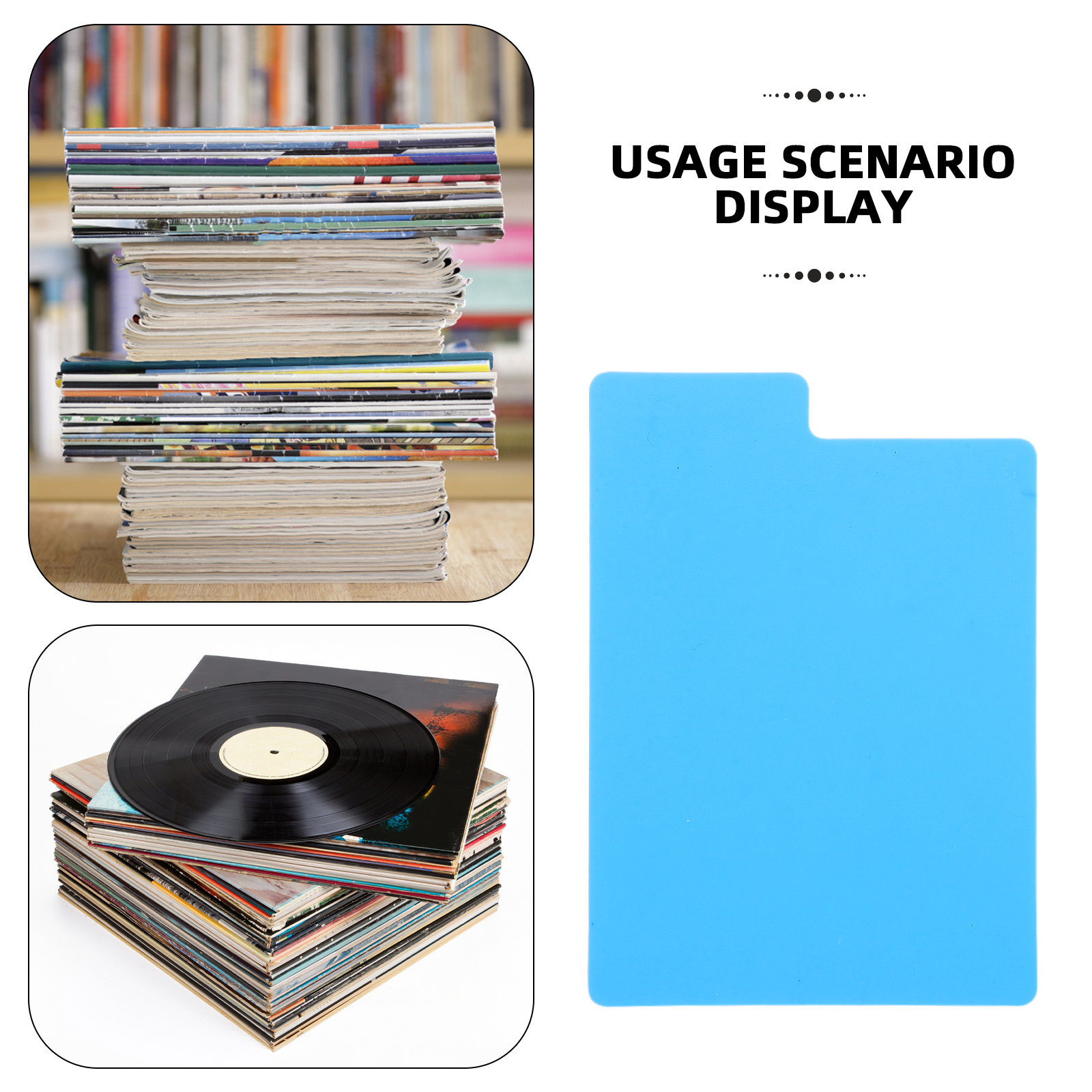50 個のビニールレコードディバイダー DIY ブランク書き - Audio Music Separate のレビューと価格