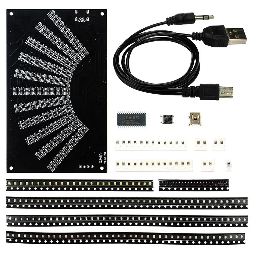 DIY LED 音楽スペクトル表示キット、オーディオビジュア - Audio Music Visualizer のレビューと価格