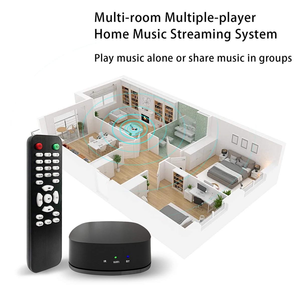 WiFiオーディオデコーダープレーヤー、ネットワークストリー - Audio Music Network のレビューと価格