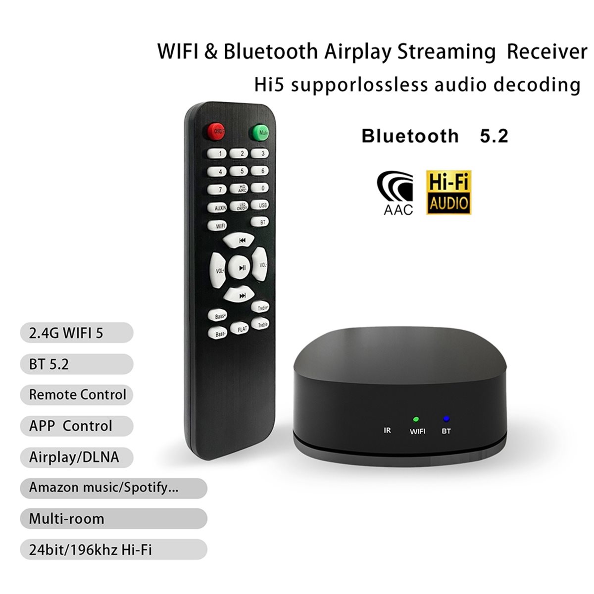 WiFiオーディオデコーダープレーヤー、ネットワークストリー - Audio Music Network のレビューと価格