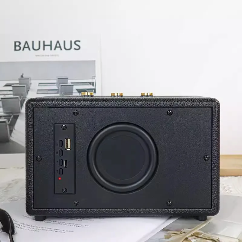 レトロ木製屋外ポータブルスピーカー 30 ワットハイパワー  - Apple Music Audio Quality のレビューと価格