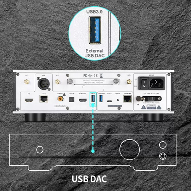 D35 Hi-Fi ワイヤレス音楽ストリーマー WiFi6  - Audio Without Music のレビューと価格